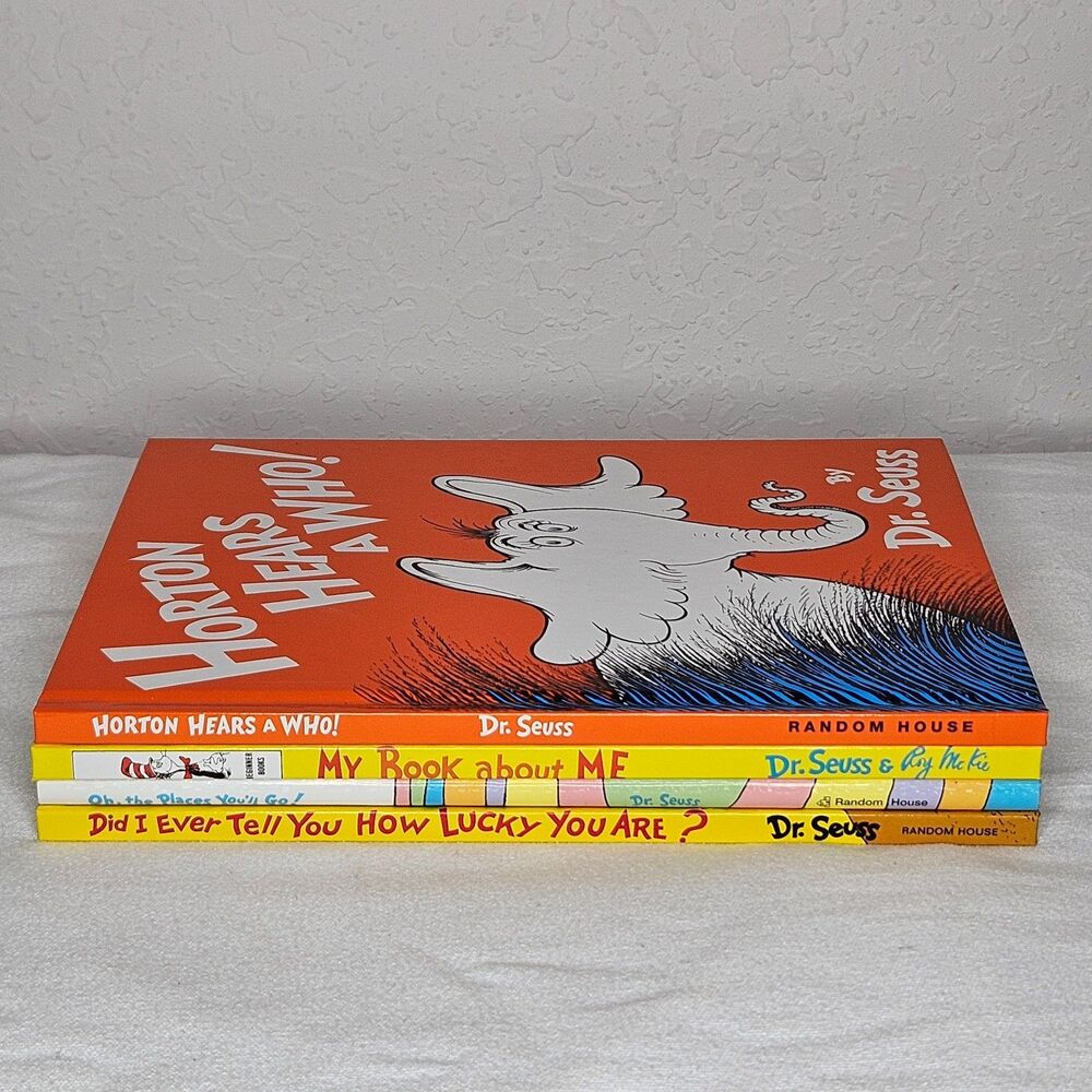 Lot of 4‎ Dr. Seuss Hardcover Books New